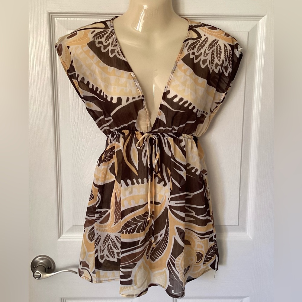 Vintage Y2K IZ Byer California Floral Blouse Sz S EUC